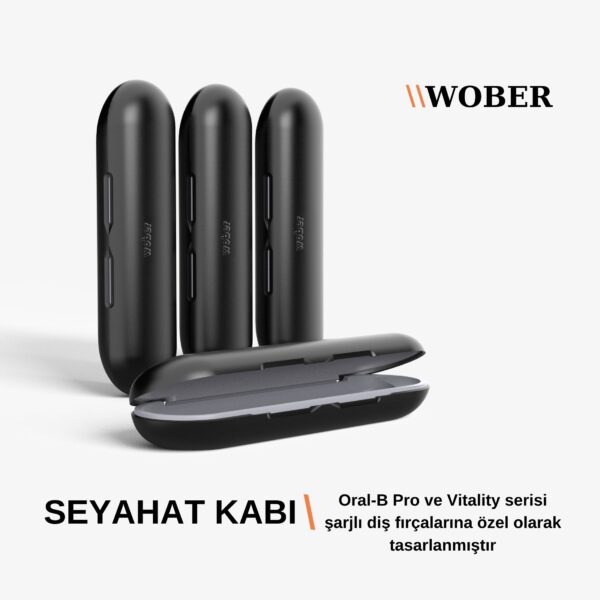 Oral-B Vitality Serisi Şarjlı Diş Fırçası İçin Saklama Kabı - Sadece Oral-B Pro 1, Vitality Pro, vitality ve Starter Pack Serisine Özel Elektrikli Diş Fırçası Seyahat ve Koruma Kutusu - Görsel 3